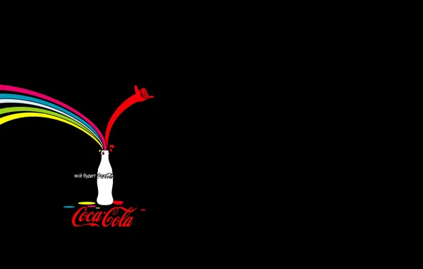 Картинка бутылка, реклама, Coca Cola