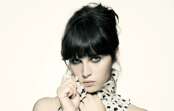 Взгляд, девушка, лицо, прическа, Felicity Jones