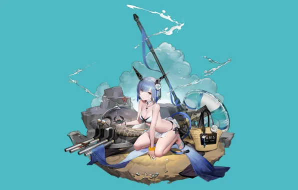 Girl, sexy, cleavage, boobs, anime, beautiful, short hair, pretty