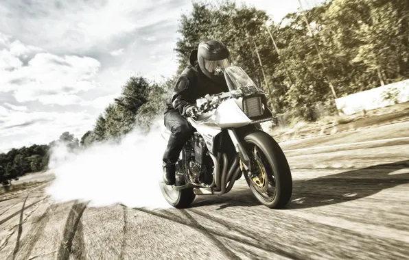 Burnout, Suzuki, moto, bike, Katana, 1982, castom, Icon1000