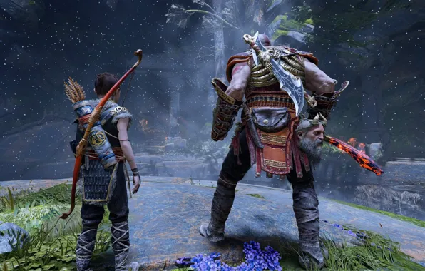 Голова, мальчик, рога, мужчина, God of War