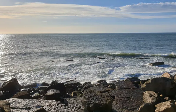 Sky, Water, Portland, England, View, Ocean, United Kingdom, Travel