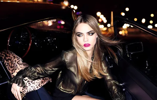 Картинка взгляд, поза, модель, макияж, актриса, hair, make-up, Cara Delevingne