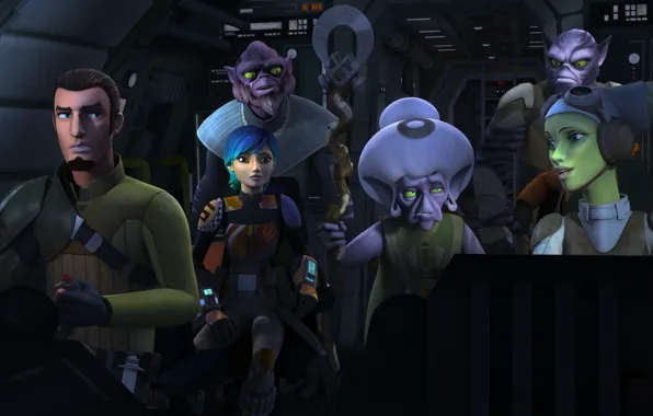 Команда, Призрак, animated series, Звездные войны: Повстанцы, Star Wars: Rebels, ласаты