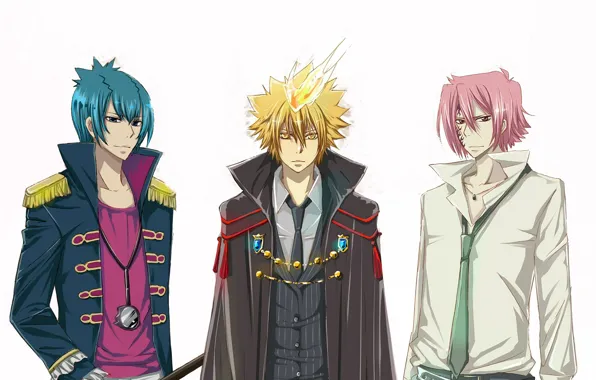 Фон, пламя, аниме, арт, парни, Katekyo Hitman Reborn, Учитель мафиози Реборн