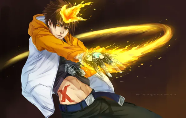 Арт, парень, Katekyo Hitman Reborn, учитель мафиози реборн, тсунаёши савада