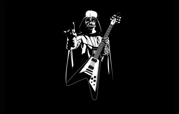 Картинка Star Wars, guitar, Heavy Metal, Helmet
