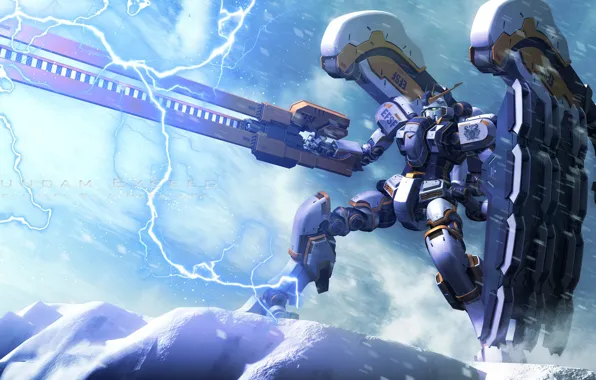 Оружие, молния, Робот, Mobile Suit Gundam