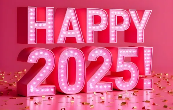 Цифры, Новый год, дата, 2025, Новый 2025 год