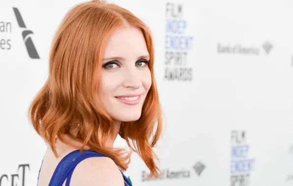Взгляд, поза, улыбка, макияж, актриса, фотосессия, hair, Jessica Chastain
