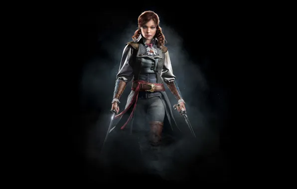 Картинка девушка, арт, ассасин, Assassin's Creed Unity, Элиза
