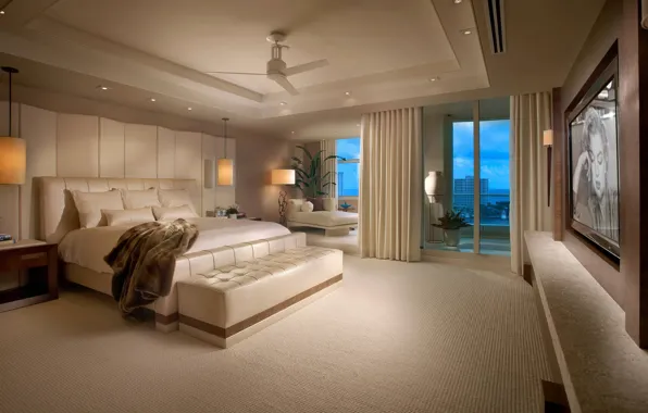 Дизайн, стиль, комната, интерьер, спальня, Florida, by Steven G, Boca Raton Residence