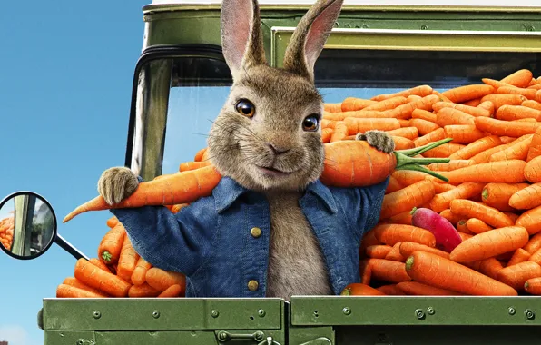 Мультфильм, морковка, кролик, 2020, Peter Rabbit, Кролик Питер, Кролик Питер 2, Peter Rabbit 2