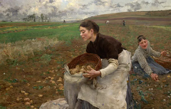 October, 1878, Октябрь, французский живописец, French painter, oil on canvas, National Gallery of Victoria, Национальная …