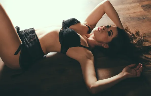 Взгляд, девушка, секси, тело, бельё, красивая, соблазн, photographer