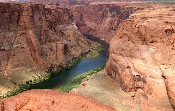 Картинка пейзаж, горы, река, обои, каньон, Colorado