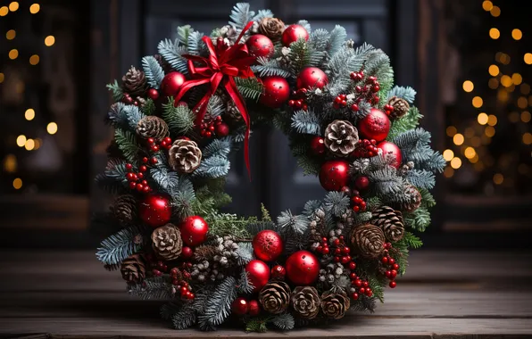 Картинка украшения, Рождество, Новый год, new year, Christmas, венок, decoration, wreath