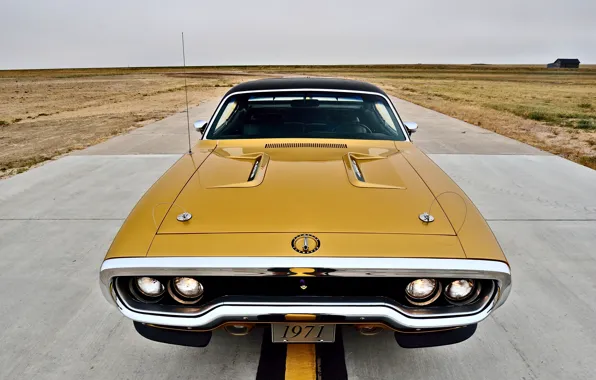 1971, muscle car, Plymouth, old, classic, usa, road runner, hemi 440