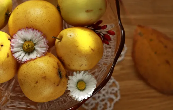 Лето, ваза, фрукты, груши, вкусно