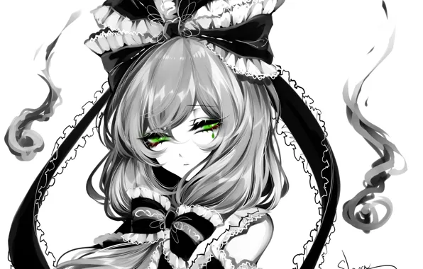 Взгляд, девушка, духи, Touhou, Hina Kagiyama, Тохо, Тоухоу, Sheya