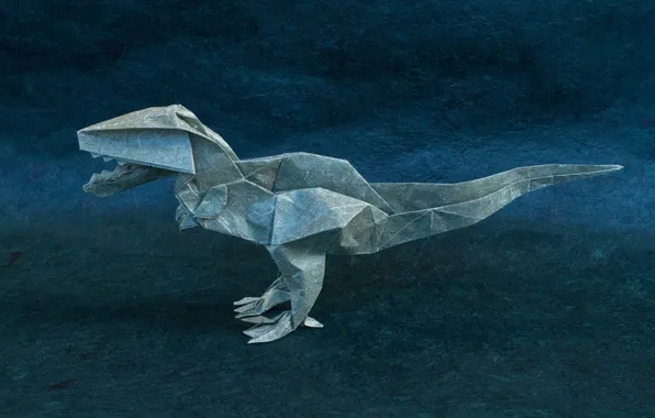 Картинка бумага, оригами, T-Rex, Тираннозавр