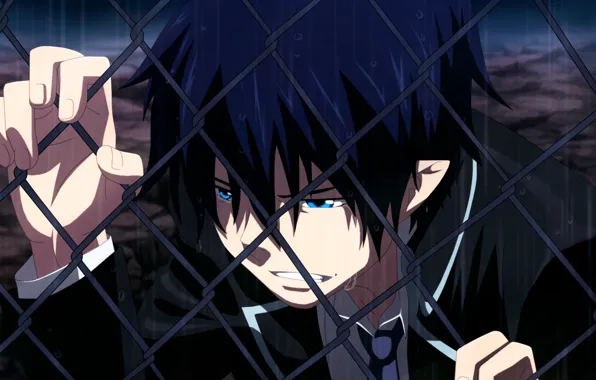 Дождь, слёзы, Рин Окумура, Синий Экзорцист, Ao No Exorcist
