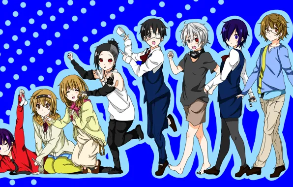 Art, Tokyo Ghoul, Kaneki Ken, Токийский гуль, Uta, Fueguchi Hinami, Nishio Nishiki, Tsukiyama Shu