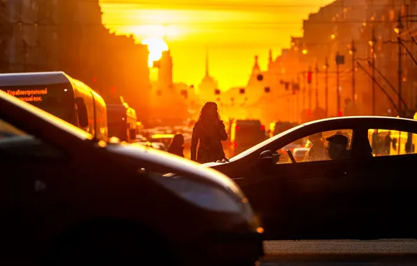 Закат, Невский проспект, Эдуард Гордеев