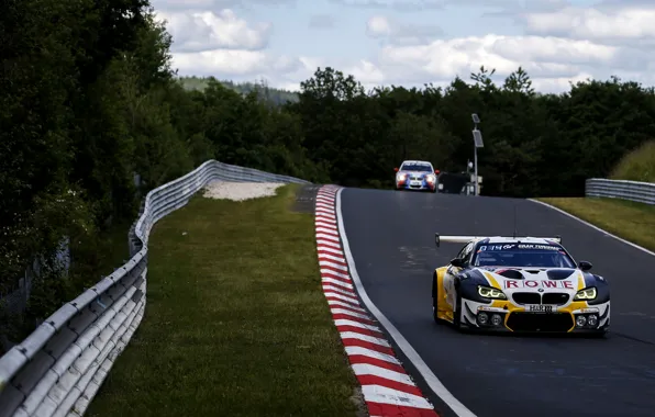 Газон, купе, BMW, ограждение, гоночная трасса, 2019, M6 GT3