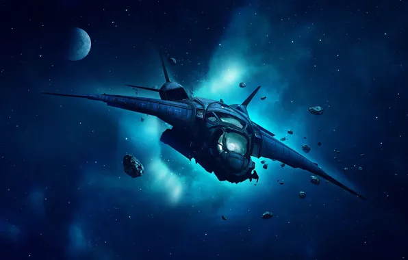 Star, Stars, Space, Art, Planet, Nebula, Spaceship, Spacecraft