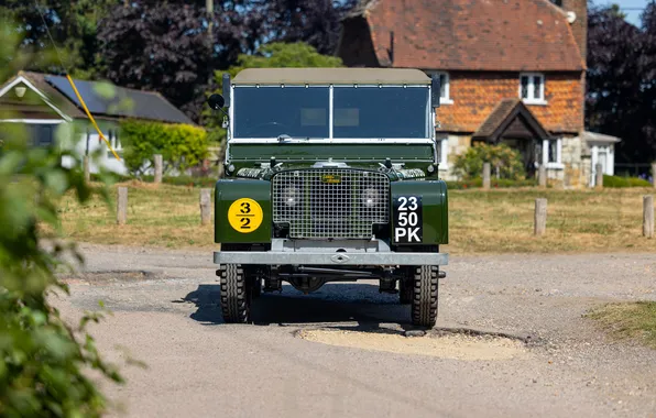 Вид спереди, 1948, ретро автомобили, Utility, retro cars, Land Rover 80, Land Rover 80 Utility