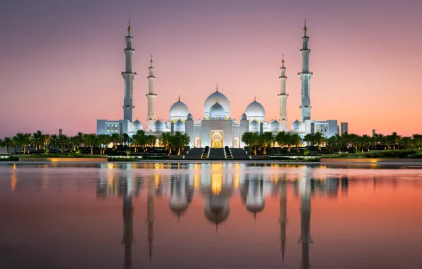 Картинка Abu Dhabi, UAE, Grand Mosque, Sheikh Zayed