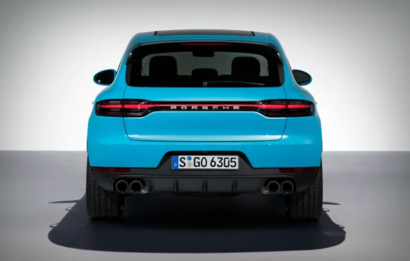 Porsche, вид сзади, 2018, кроссовер, Macan, Macan S