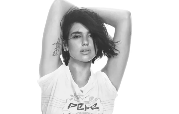 Тату, татуировка, певица, singer, Дуа Липа, Dua Lipa