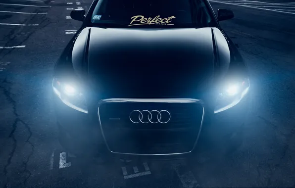 Картинка Audi, Dark, Front, Black, Stance, Slammed, Vehicle, Ligth