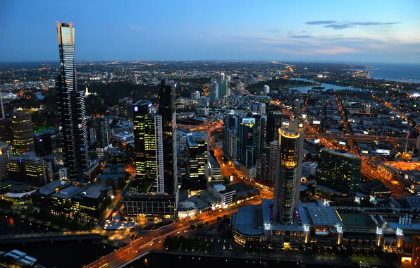 Картинка city, город, Melbourne, Australia