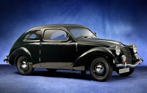 Картинка чёрный, Škoda, Skoda, 1939, Type 922, Rapid OHV Streamlined Tudor