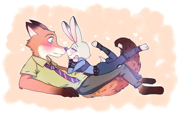 Лис, Мультфильм, 2016, Zootopia, Зверополис, Джуди Хопс, Ник Уайлд, Nick Wilde