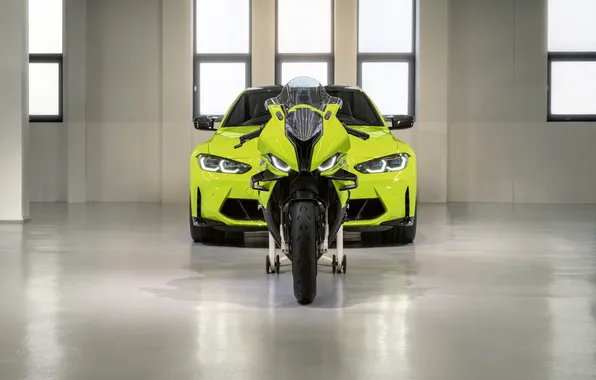 Авто, мото, BMW, салатовый цвет