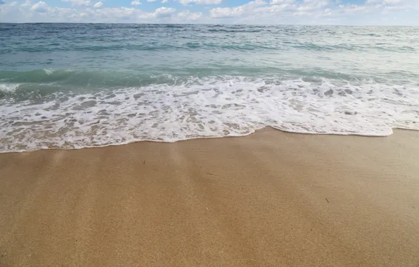 Картинка песок, море, пляж, waves, beach, sea, sand