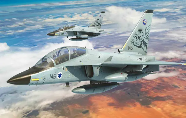 Картинка Antonis (rOEN911) Karidis, УТС, Aermacchi M-346, итальянский учебно-тренировочный самолёт, Военно-воздушные силы Израиля