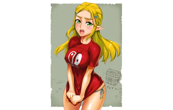 Girl, sexy, green eyes, long hair, boobs, anime, beautiful, pretty