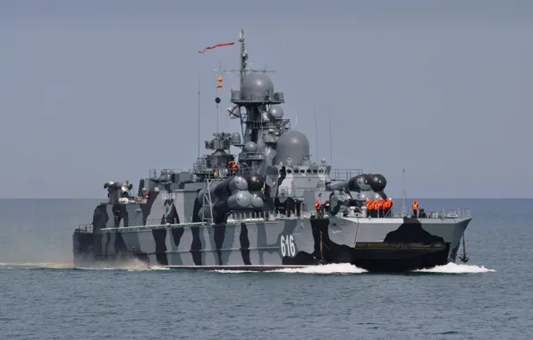 ВМФ, Черное море, Ракетный корабль, Черноморский Флот, &quot;Самум&quot;, на воздушой подушке
