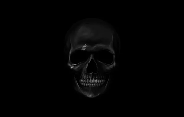 Картинка фон, череп, зубы, skull