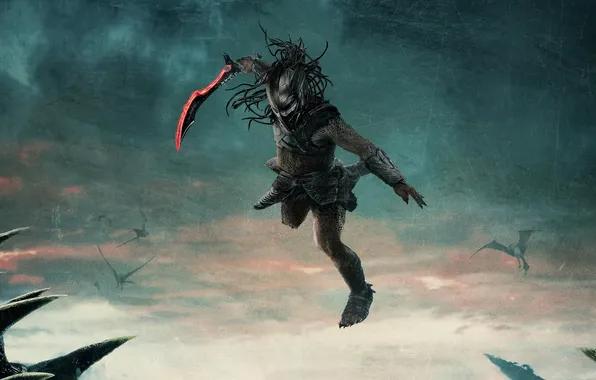 Фантастика, боевик, постер, Predator, Predator: Badlands, Хищник: Планета смерти