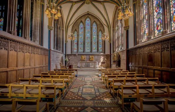 Interior, church, UK, The Lady Chapel, Chichester Cathedral