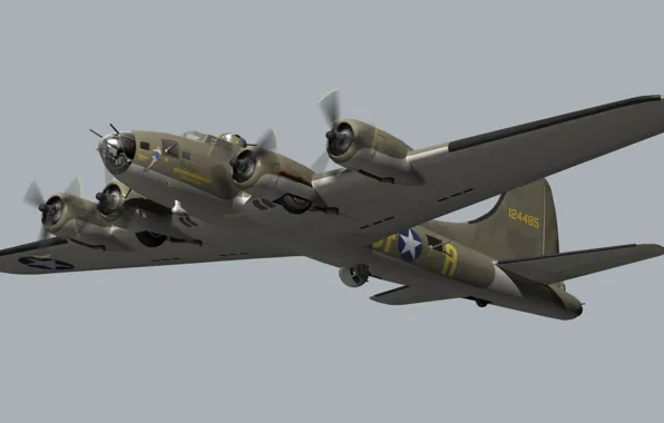 Картинка model, blender, Flying Fortress, B17