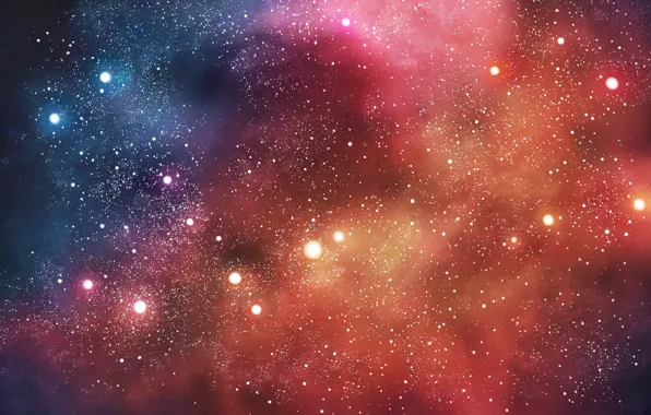 Картинка космос, звезды, туманность, nebula, stars