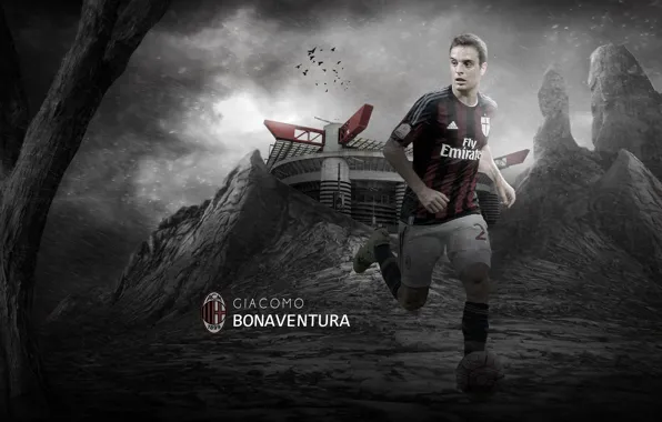 Wallpaper, sport, stadium, football, San Siro, player, AC Milan, Giacomo Bonaventura