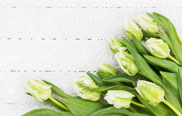 Картинка цветы, букет, тюльпаны, white, белые, flowers, tulips